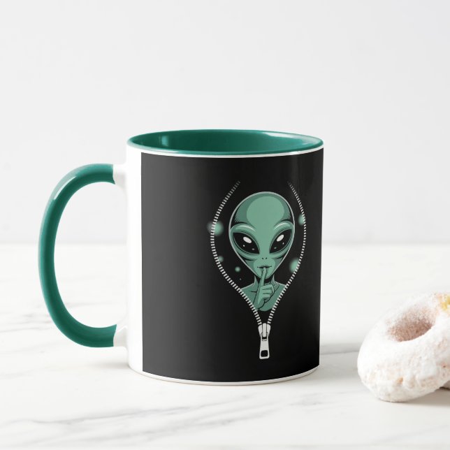 Taza Alien Peeping (Con donut)