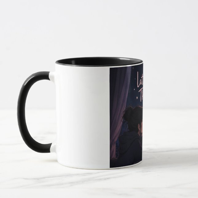 Taza Alien Pensamientos de Noche Tarde   (Izquierda)
