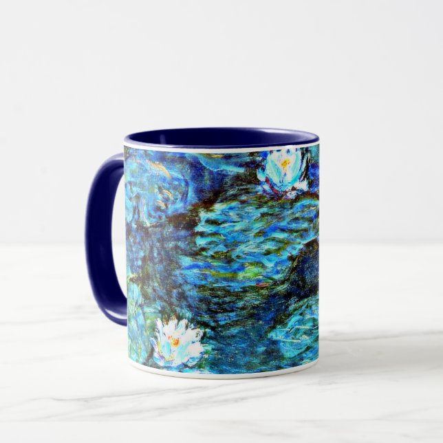 Taza Alilides de agua azul de Monet (Anverso izquierdo)