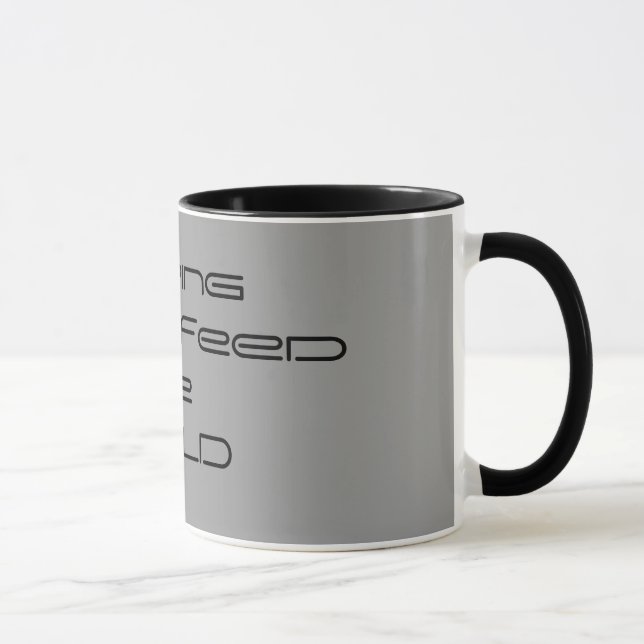 Taza Alimentación            de ayuda el MUNDO (Derecha)