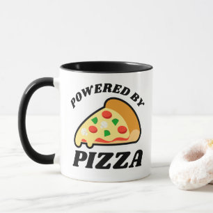 Taza 'Alimentado por pizza', amante de la pizza