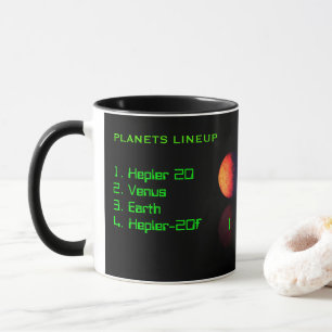 Taza alineamiento PLANETS ilustrar mug de ejemplo