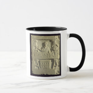 Taza Alivio que representa a un vendedor de la flor y