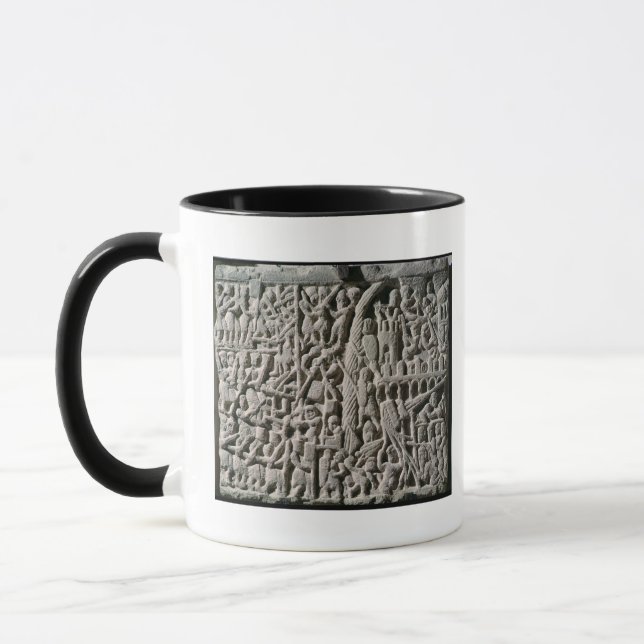 Taza Alivio que representa el cerco de Carcasona (Izquierda)