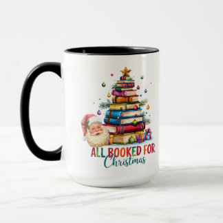 Taza All Booked for Christmas Mug | Book Lover Gift |