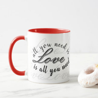 Taza 'All You Need Is Love' Charming Heartfelt Gift 