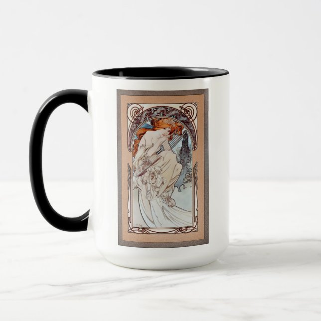 Taza Allegorie de la Musique por Alphonse Mucha (Izquierda)