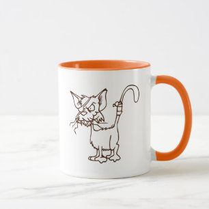 Taza Alley Cat Tough Kitty Guay Funny Tom Personalizado
