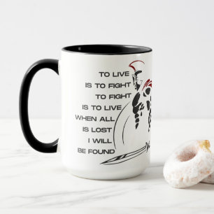 Taza Allin Gray "WARRIORs SOUL" 15 oz