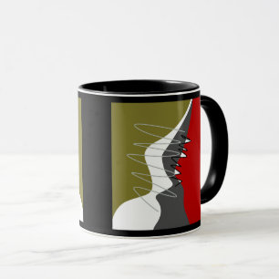 Taza Almohada abstracta moderna creativa con apliqué