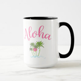 Taza Aloha Beach Bebidas en Summera de estilo hawaiano
