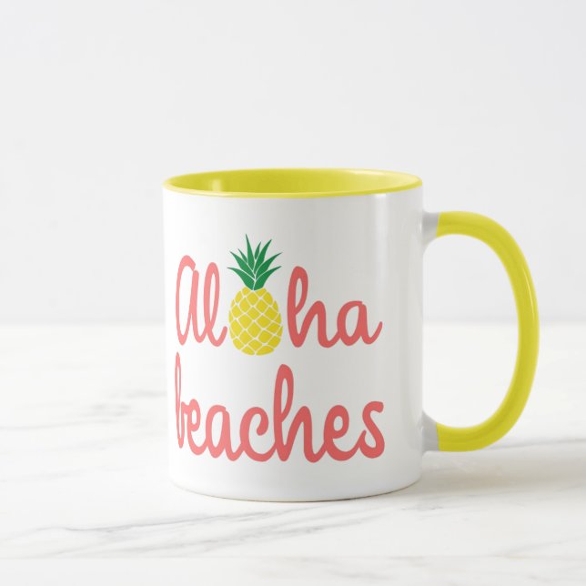 Taza Aloha Beaches 11 oz Combo Mug (Derecha)