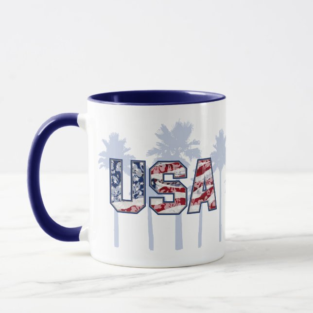 Taza Aloha Palms USA Mugs (Izquierda)