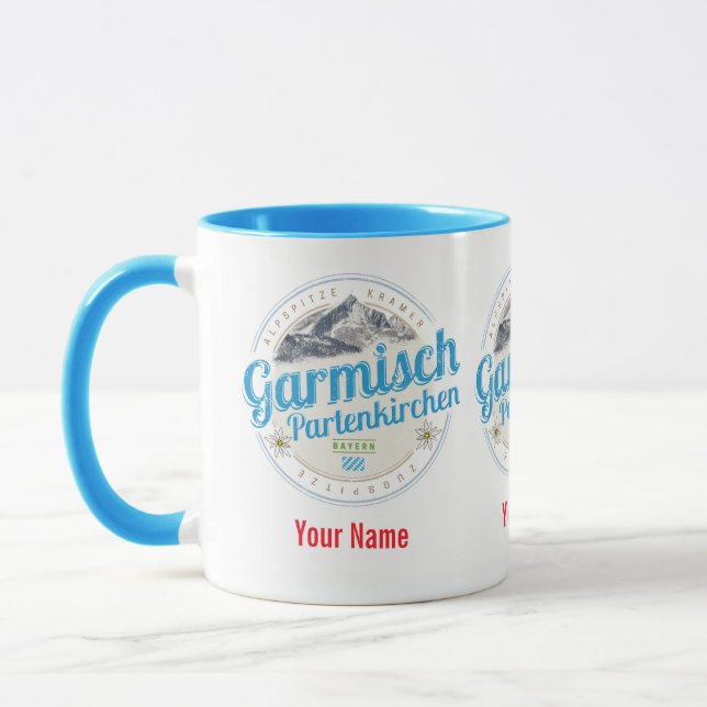 Taza Alpes Vintage Garmisch Partenkirchen Bavaria (Izquierda)