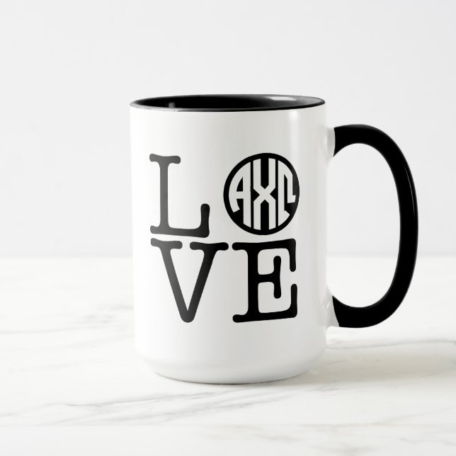 Taza Alpha Chi Omega | Amor (Derecha)
