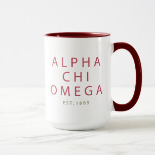 Taza Alpha Chi Omega Est. 1885