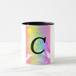 TAZA ALPHABET INICIAL C MONOGRAM