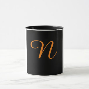 TAZA ALPHABET INICIAL N MONOGRAM