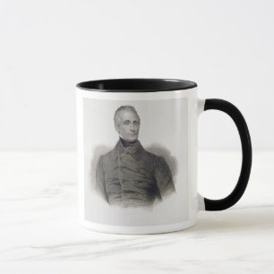 Taza Alphonse de Lamartine, grabado por Pedro Pelee (1