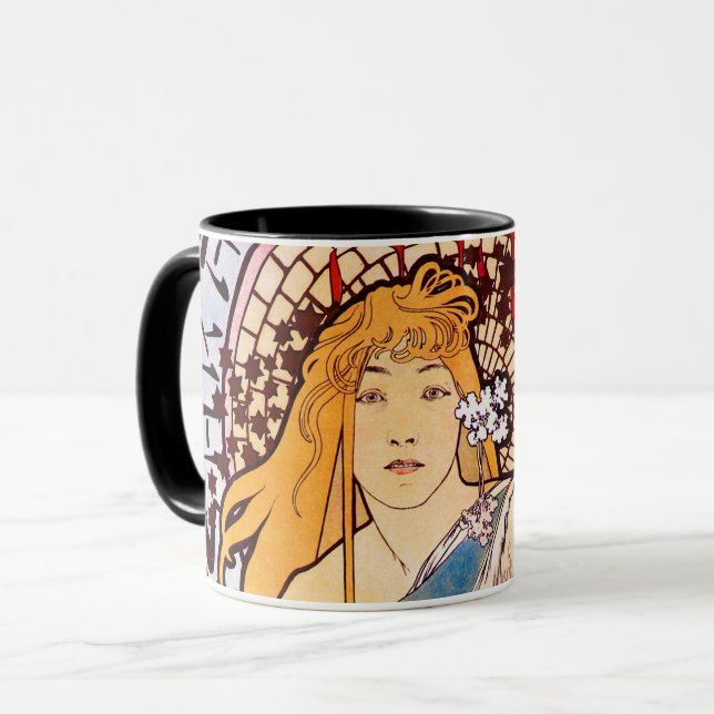 Taza Alphonse Mucha (Anverso izquierdo)