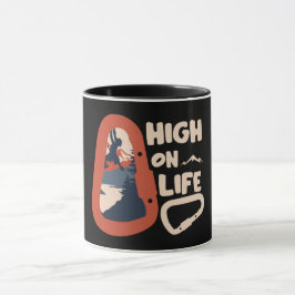 Taza Alpinismo Montañismo Alto en la vida