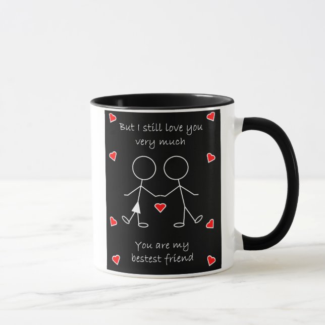 Taza Alrededor de la tarjeta del día de San Valentín de (Derecha)