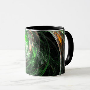 Taza Alrededor del mundo Resumen Verde sobre el café