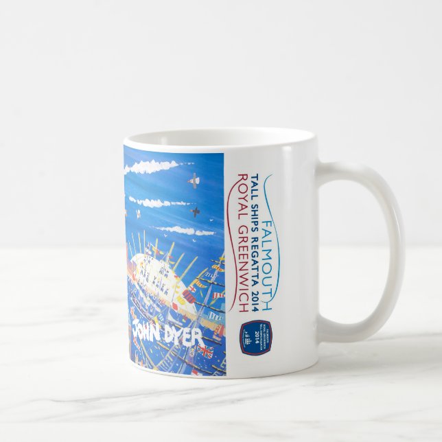 Taza alta real del arte del Regatta de las naves (Derecha)