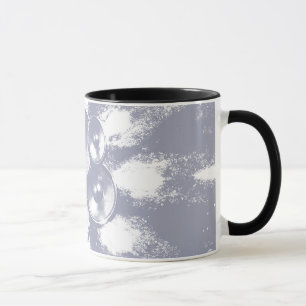 Taza Altavoces de música azul claro