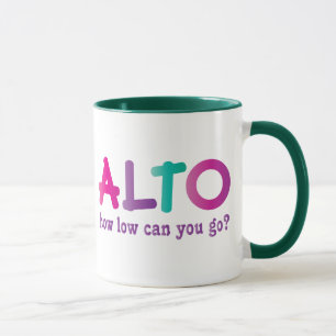 Taza Alto colorido cómo el punto bajo puede usted ir