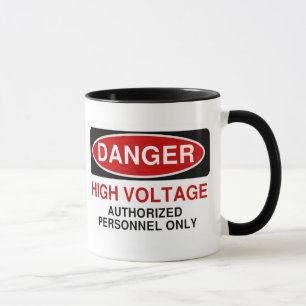Taza Alto voltaje del peligro