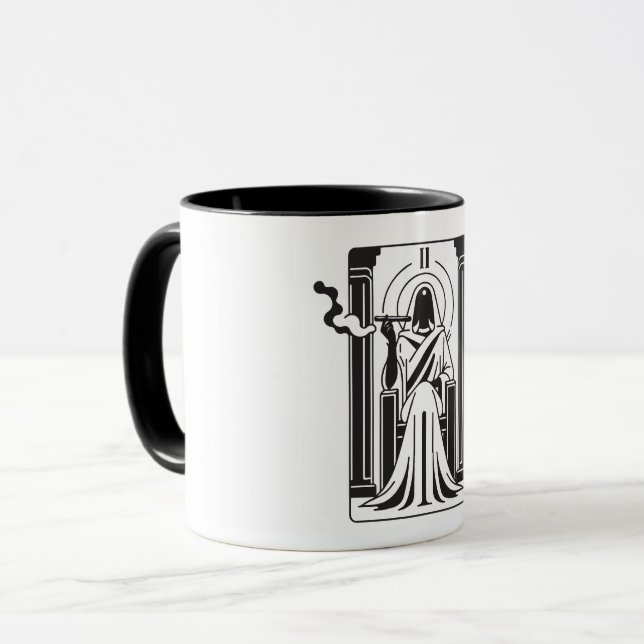 Taza Altos sacerdotes de Tarot Alga humeante (Anverso izquierdo)