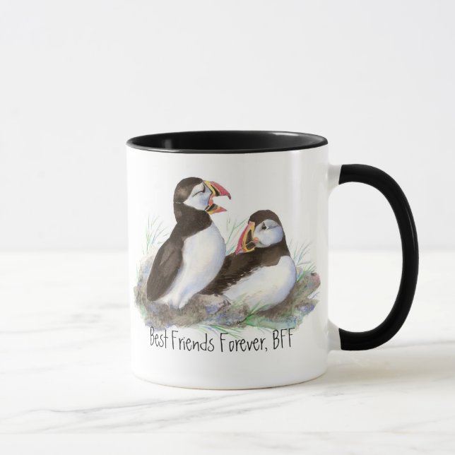 Taza Alumnos, Mejores Amigos Para Siempre, BFF, Aves (Derecha)