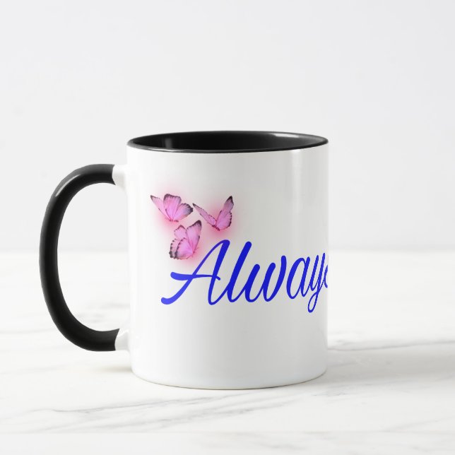Taza Always – Romantic Minimalist Mug (Izquierda)