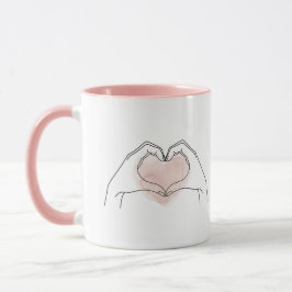 Taza Always You Minimalist Line Art Valentine Mug