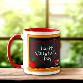 Taza ¡Ama A Mi Profesor! ¡Feliz Día de San Valentín!