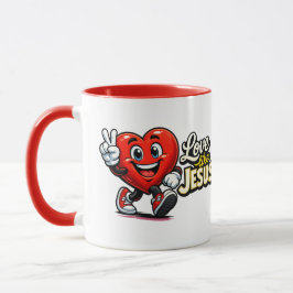 Taza Ama como JESÚS - Corazón - Cristiano