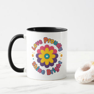 Taza Ama con Orgullo, Brilla con Fuerza – Orgullo de Fl