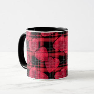 Taza Ama cuadros escoceses