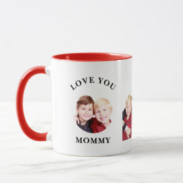 Taza Ama, mamá, foto familiar Personalizado personaliza