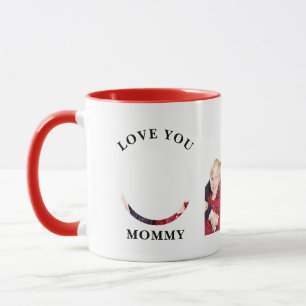 Taza Ama, mamá, foto familiar Personalizado personaliza