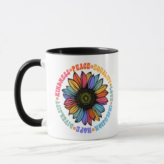 Taza Amabilidad Paz Igualdad Amor Esperanza Diversidad  (Izquierda)