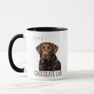 Taza Amado Por Una Mamá Perro Labrador Chocolate Mamá P