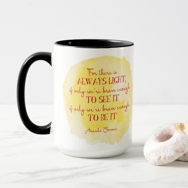 Taza Amanda Gorman cita a Mug (Con donut)
