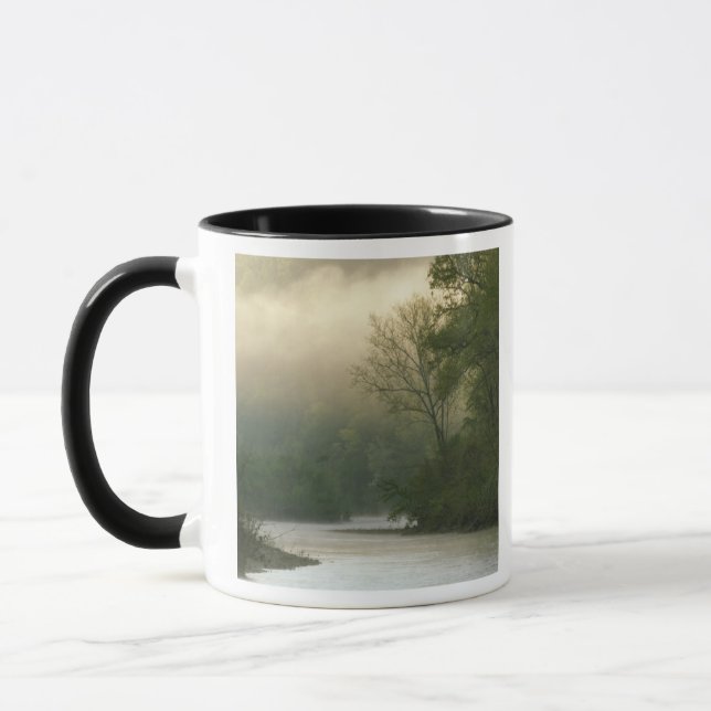 Taza Amanecer a través de la niebla vista desde Red Blu (Izquierda)