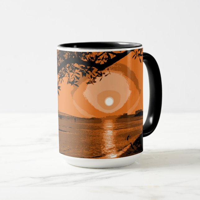 Taza Amanecer de cobre y Naranja oscuro (Anverso derecho)