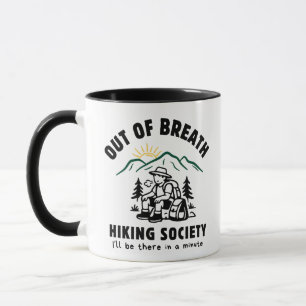 Taza Amanecer Divertido en Montaña Subiendo con Respira