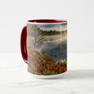 Taza Amanecer en el río Tahquamenon Paraíso, Míchigan