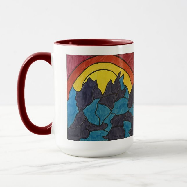 Taza Amanecer en las Montañas (Izquierda)