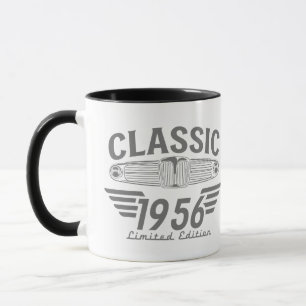 Taza Amante de Coches Clásicos 1956 Hecho en 1956 70 Cu